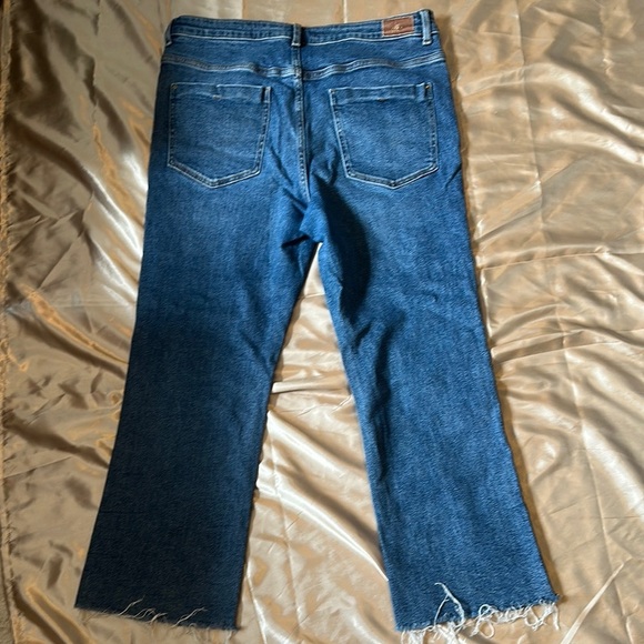 Zara Blue Flare Wide Leg Jeans - Picture 10 of 11